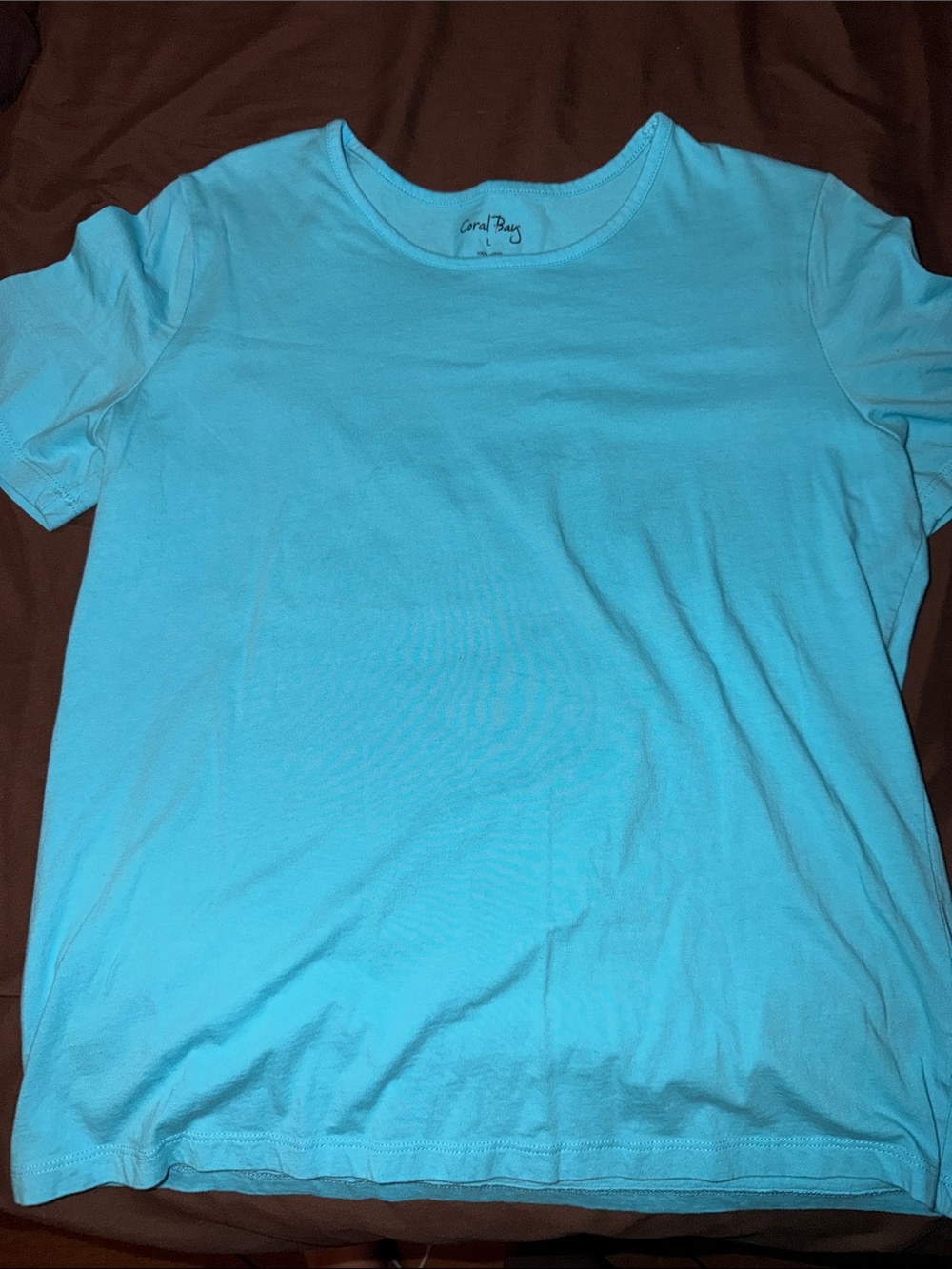 Coral Bay Women's Short Sleeve Tee - Turquoise Blue